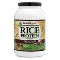 NutriBiotic – Chocolate Rice Protein, 3 Lb (1.36kg) | Low Carb, Vegetarian & Keto-Friendly Raw Protein Powder | Grown & Processed Without Chemicals, GMOs or Gluten | Easy to Digest & Nutrient-Rich