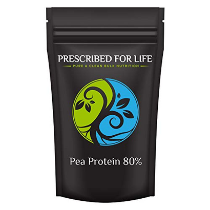 Prescribed For Life Pea Protein - Natural Non-GMO Canadian Yellow Pea Protein Concentrate Powder - 80% Protein, 12 oz (340 g)