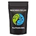 Prescribed For Life Pea Protein - Natural Non-GMO Canadian Yellow Pea Protein Concentrate Powder - 80% Protein, 12 oz (340 g)