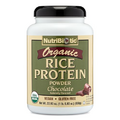 NutriBiotic Certified Organic Rice Protein Chocolate, 22.9 Oz | Low Carbohydrate Vegan Protein Powder | Raw, Certified Kosher & Keto Friendly | Made Without Chemicals, GMOs & Gluten | Easy to Digest