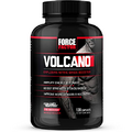 Force Factor Volcano Pre Workout Nitric Oxide Booster Supplement for Men with Creatine and L-Citrulline to Boost and Energy, Help Build Muscle, Better Pump and Workout, 120 Capsules
