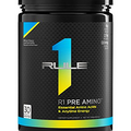 Rule One Proteins, R1 Pre Amino – Blue Razz Lemonade, Anytime Energy Boost, Amino Acid Complex, Caffeine from Green Tea and Coffee Extracts, Energy, Endurance, Focus Support, 30 Servings