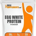 BULKSUPPLEMENTS.COM Egg White Protein Powder - Egg White Powder, Lactose Free & Dairy Free Protein Powder - Unflavored & Gluten Free, 30g per Serving, 1kg (2.2 lbs) (Pack of 1)