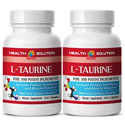 Taurine b6 - L-TAURINE 500MG - maintain lean muscle mass, Taurine Supplement, Essential Amino Acids, Focus and Energy Booster, Memory Support, powerful antioxidant, Detox pills, 2 Bot 200 Capsules
