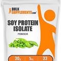 BULKSUPPLEMENTS.COM Soy Protein Isolate Powder - Vegan Protein Powder, Soy Protein Powder - Unflavored Protein Powder, Gluten Free, 30g per Serving, 1kg (2.2 lbs) (Pack of 1)