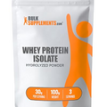 BULKSUPPLEMENTS.COM Whey Protein Isolate Powder - Unflavored Protein Powder, Whey Isolate Protein Powder - Whey Protein Powder, Gluten Free, 30g per Serving, 100g (3.5 oz) (Pack of 1)