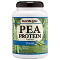 NutriBiotic Pea Protein Plain, 21 Oz | Low Carb Vegan Plant Protein Powder | 100% Grown & Processed in The USA | Deliciously Creamy & BCAA-Rich | Made Without Chemicals, GMOs & Gluten | Keto Friendly