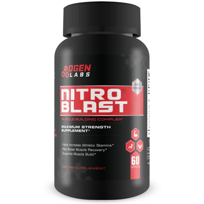 Ogen Labs- Nitro Blast- Maximum Strength Nitric Oxide Booster- Increase Stamina, Recovery and Muscle Mass