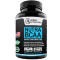 Hybrid Nutraceuticals Nutra BCAA 3000mg Branched Chain Amino Acids Supplements - Sugar Free Pre Workout, Non-GMO, Vegan: 120 Tablets