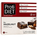 ProtiDiet Protein Bar - Hazlenut (7/Box) - High Protein 15g - High Fiber - Low Fat