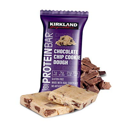Bulk Pack Protein Bars (Kirkland Signature, Chocolate Chip Cookie Dough, 20-Pack)