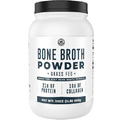 Bone Broth Protein Powder, Pure Grass Fed Bone Broth Beef Protein Powder. Unflavored, Natural Collagen, Glucosamine & Gelatin, Paleo Protein Powder, Keto, Gut Health, Non-GMO, Dairy Free. 32oz
