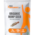 BulkSupplements.com Organic Hemp Seed Powder - Vegan Protein Powder - Unsweetened Protein Powder - Superfood Protein Powder (250 Grams - 8.8 oz)