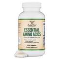 Essential Amino Acids - 1 Gram Per Serving Powder Blend of All 9 Essential Aminos (EAA) and All Branched-Chain Aminos (BCAAs) (Leucine, Isoleucine, Valine) 225 Capsules, Gluten Free by Double Wood