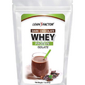 Lean Factor Dark Chocolate Whey Protein Powder - Low Carb - Keto & Paleo Diet Friendly - Whey Isolate + Organic Cacao + Organic Stevia - All Natural, Non GMO, & Gluten Free - 1 lb