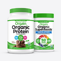 Orgain Organic Vegan Protein Powder + Orgain Organic Greens Powder Superfood Blend