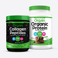 Orgain Organic Vegan Protein Powder (2.03lb) and Orgain Hydrolyzed Collagen Powder (1lb)