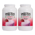 Natures Plus SPIRU-TEIN, Strawberry - 5 lb, Pack of 2 - Plant-Based Protein Shake - Non-GMO, Vegetarian, Gluten Free - 134 Total Servings