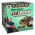 FITCRUNCH Snack Size Protein Bars, Designed by Robert Irvine, World’s Only 6-Layer Baked Bar, 3g of Sugar & Soft Cake Core (18 Bars, Mint Chocolate Chip)