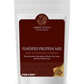 Superfood - FLAXSEED PROTEIN MIX Raw Natural Powder Beauty Vegetarian diet