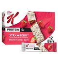 Kellogg's Special K Protein Bars, 12g Protein Snacks, Meal Replacement, Value Size, Strawberry, 19oz Box (12 Bars)