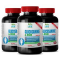 bone strength - Glucosamine & MSM 3200mg - anti inflammatory 3 Bottles