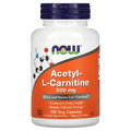 NOW Foods, Acetyl-L-Carnitine, 500 mg, 100 Veg Capsules