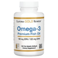 California Gold Nutrition, Omega-3 Premium Fish Oil, 100 Fish Gelatin Softgels