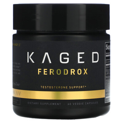 Kaged, Ferodrox Testosterone Support Matrix, 60 Vegetable Capsules