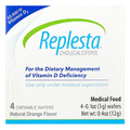 Replesta, Cholecalciferol, Vitamin D3, Natural Orange, 50,000 IU, 4 Chewable Wafers, 0.1 oz (3 g) Each
