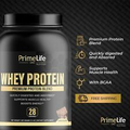 Whey Protein Powder Primelife Nutrition | Vanilla 2LBS | 28 Servings