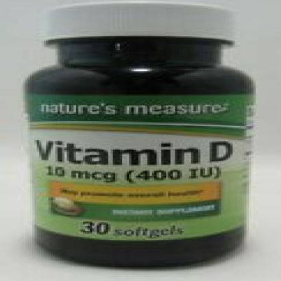 Nature's Measure Vitamin D 10 mcg(400 IU)  30 Softgels Dietary Supplement