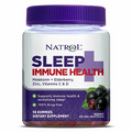 Natrol Sleep+ Immune Health, Melatonin and Elderberry, Gummies, 50ct