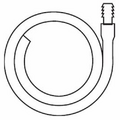 Extension Tubing Hollister 18 Inch L, 11/32 Inch ID, Oval, Kink Resistant, With Connector Nonsterile 1 Each by Hollister