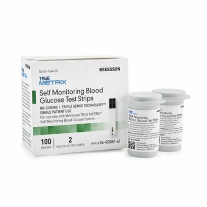 Blood Glucose Test Strips Case of 1200 by McKesson