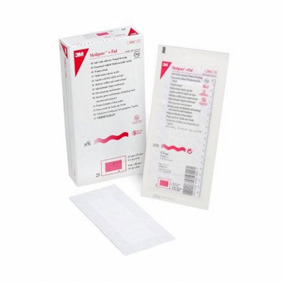 Adhesive Dressing White Case of 100 by 3M