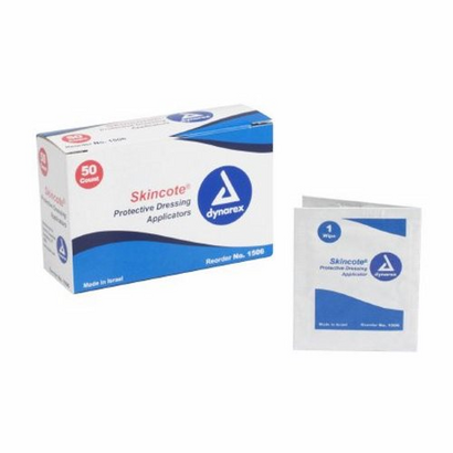 Skin Barrier Wipe Skincote Isopropyl Alcohol, 70% Individual Packet Case of 1000 by Dynarex