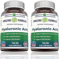 Amazing Formulas Hyaluronic Acid 100 mg Capsules Non-GMO Gluten Free Pack of 2
