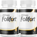 Folifort Hair Growth Pills Felfort Extra Strength Vitamins Supplement (2 Pack)