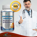 Citrato de Magnesio 500 mg puro Citrato de Magnesio 60 Vegetable Capsules