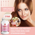 Biotin 10000 mcg Hair Growth, Strong Nails, Healthy Skin Vitamin B7 (2-Pack)