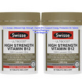 2 x Swisse Ultiboost High Strength Vitamin B12 For Energy Production 60 Tablets