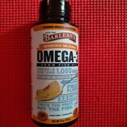 Barlean's Omega Swirl, Omega-3 Fish Oil Supplement, Mango Peach 8oz