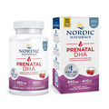 Nordic Naturals Strawberry Prenatal DHA - Supports Brain Development, 90 Ct