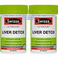 2 x Swisse Ultiboost Liver Detox For Liver Health & Helps Indigestion 60 Tablets