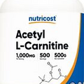 Nutricost Acetyl L-Carnitine Powder - 500 grams (Unflavored)