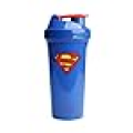 Smartshake Lite Justice League Superman Protein Shaker Bottle 800ml – BPA Free Leakproof Gym Protein Shakes Bottle for Protein Powder DC Comics Blue Water Bottle Superman Gifts