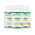 Zaytun Vitamins Halal Vitamin C 500mg w/Rose Hips, Immune Health, 3-Pack, Halal
