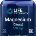 Life Extension Magnesium, Citrate - 100 mg (100 Vegetarian Capsules)