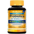NewRhythm Probiotics 50 Billion CFU 20 Strains, 60 Veggie Capsules, Targeted ...